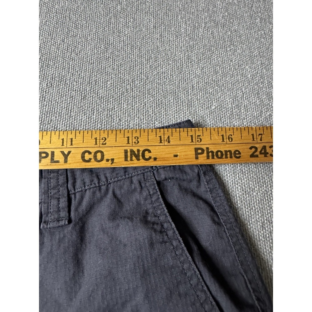 Chap's Men's Classic Gray Cargo Shorts Size 30 100% Cotton ,Outdoors, Hiking,USA - Picture 3 of 10
